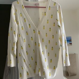 Womens pinapple design cardigan